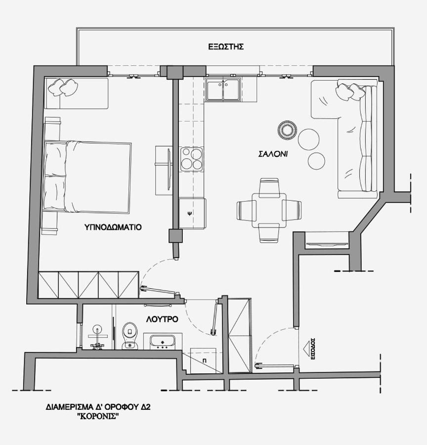 La Larissa Luxury Apartments Koronis Exteriör bild